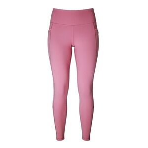 Old Navy Active PowerSoft High Rise Leggings Coral Pink Size Medium Pockets